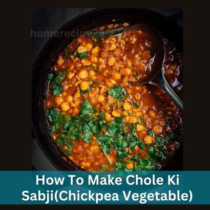 How To Make Chole Ki Sabji Recipe Chickpea Vegetable