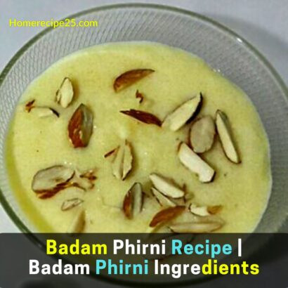 Badam Phirni Recipe Badam Phirni Ingredients